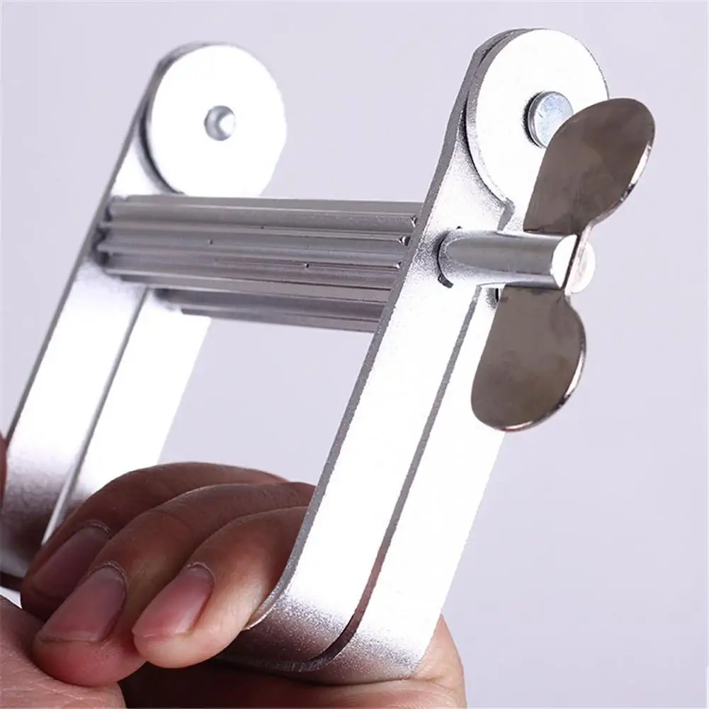 Toothpaste Squeezer Stainless Steel Lazy Toothpaste Dispenser Tube Squeezing Tools Hair Color Dye Cosmetic Squeezer Tube Wringer