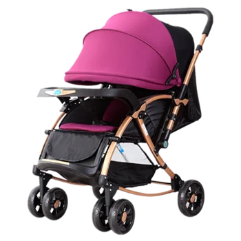 

Four Seasons Universal Baby Stroller Can Sit Lay Light Folding Twoway Shock Newborn Carts Infant Travel Pram Baby Carriage