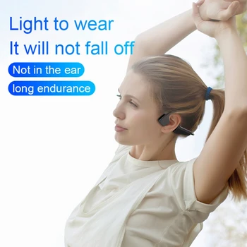 

V11 Bone Conduction Earhook Earphone Wireless Bluetooth 5.0 Handsfree Headset XXUC