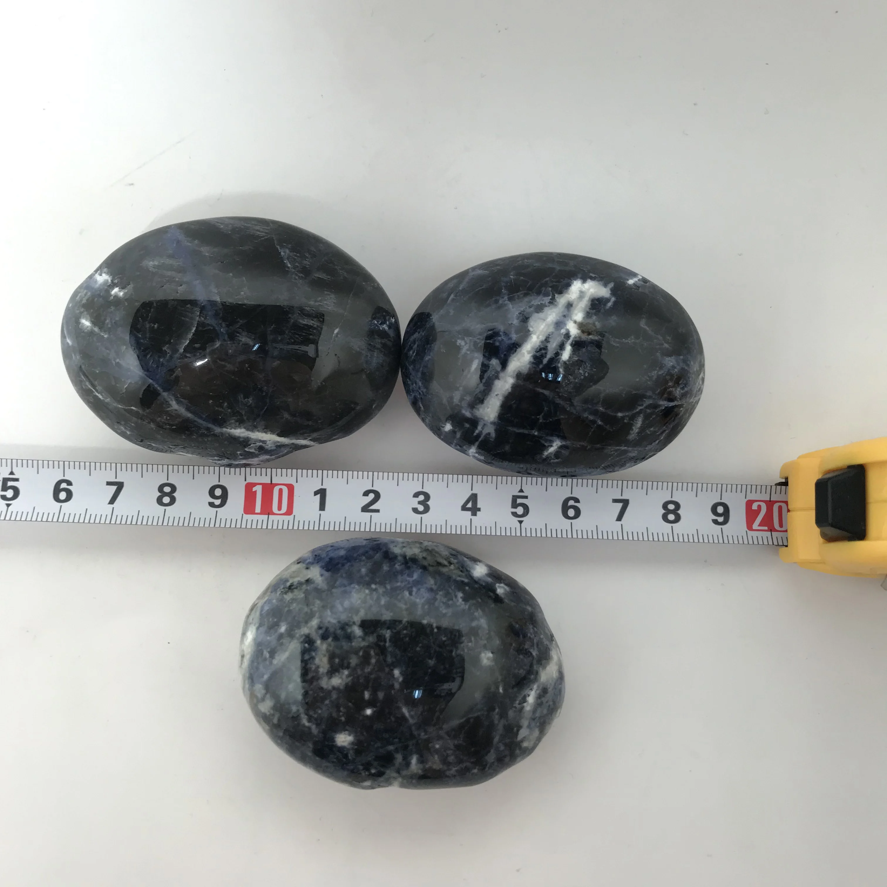 Высокое качество Sodalite Пальмовая форма камня ручной работы и полированная для подарка и домашнего декора WT
