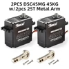 Hot 9imod Waterproof Servo DSC45MG 45KG 120 Degree Aluminum Case Digital Metal Gear HV Coreless Servo for RC Car Truck 1