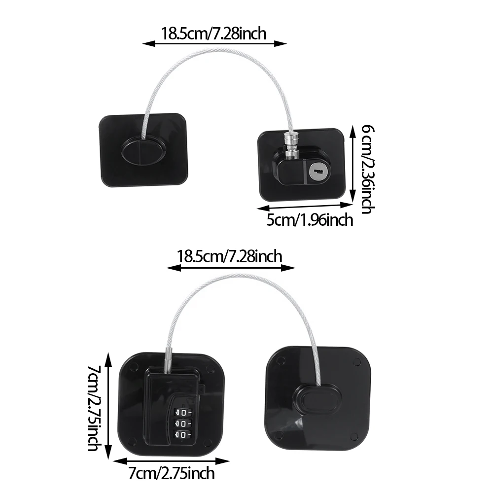 Child Lock Cabinet Lock Safety Lock 1PC Baby Safety Lock With Metal Key Or Coded Lock Refrigerator Drawers Window Cabinet Digital Password Child Protection
