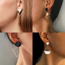 X& P новые модные круглые Висячие корейские серьги для женщин геометрические круглые золотые серьги в форме сердца Свадебные ювелирные изделия kolczyki