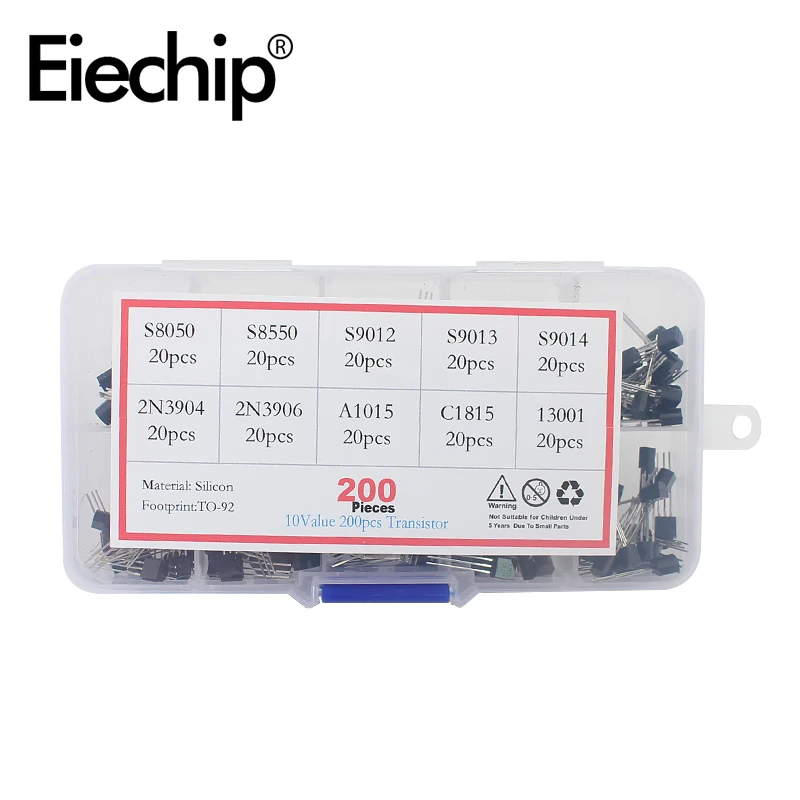 Набор транзисторов для рукоделия 200 шт./лот 10 значений * 20 шт. электронный набор S9012