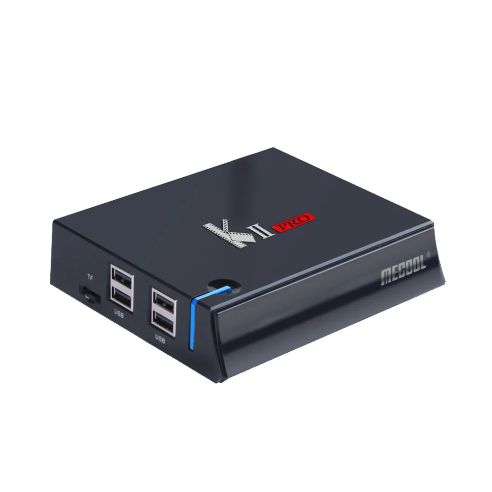 Mecool Kii Pro гибридный Android tv Box Amlogic S905D 2 Гб 16 Гб 4 к HD DVB-T2 DVB S2 телеприставка с 1 год IP tv M3U Португалия Франция Бразилия Италия Швеция