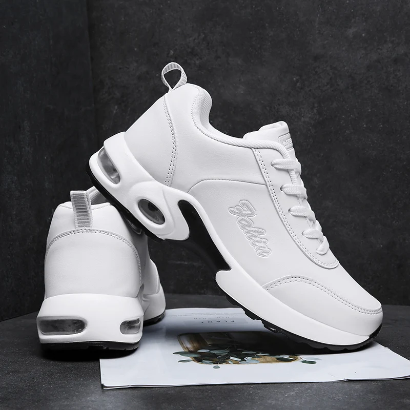 Кроссовки для бега для женщин; спортивные кроссовки для девочек; цвет черный, белый; удобная зимняя обувь для фитнеса; спортивные женские амортизирующие кроссовки