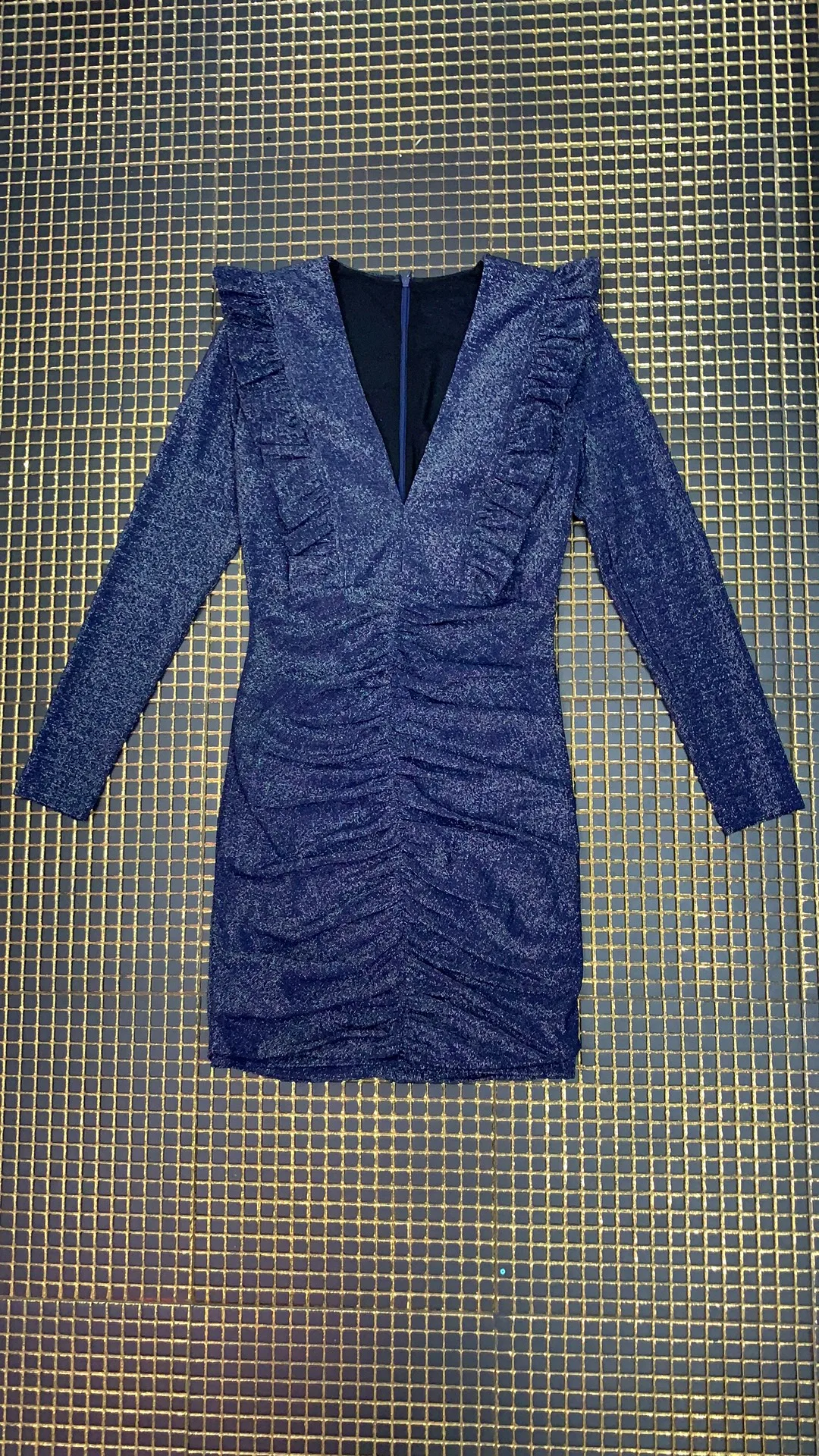 Зимнее женское модное мини Бандажное платье Vestidos женское сексуальное черное вечернее платье с глубоким v-образным вырезом и длинным рукавом vestidos
