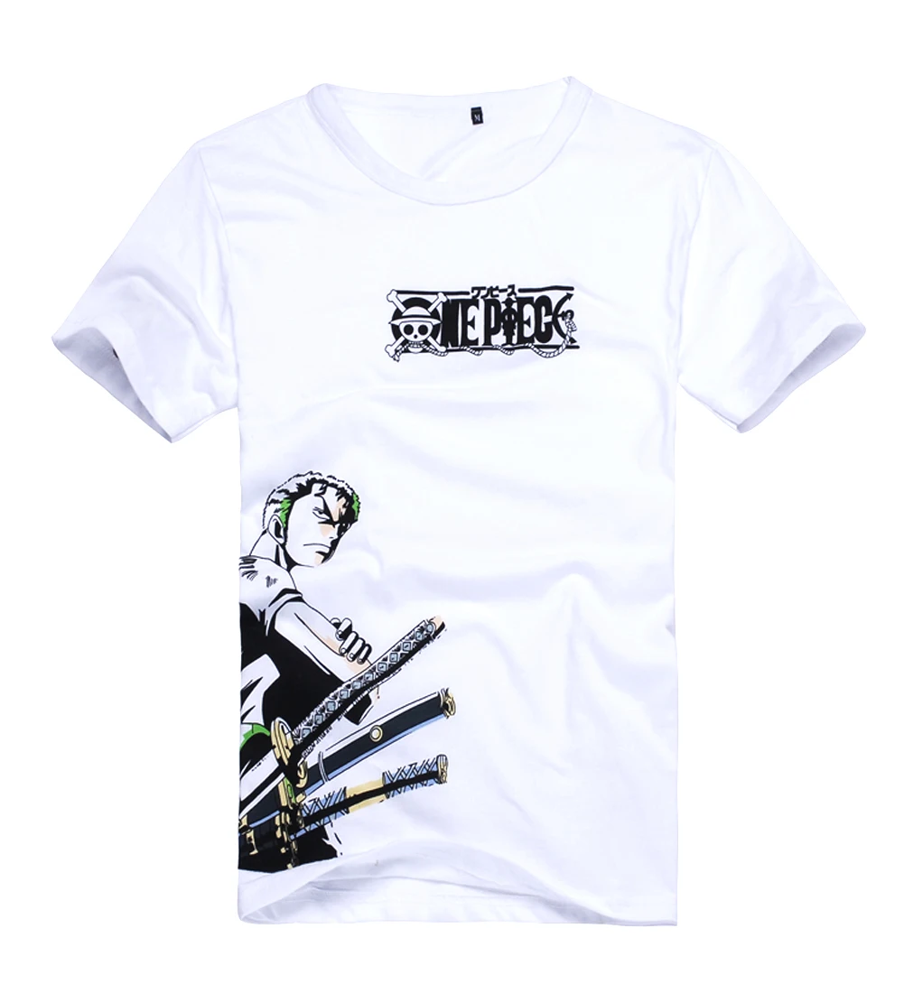 brdwn One Piece Cosplay Roronoa Zoro Costume Unisex Short-Sleeved T-Shirt Tee Shirt Tops Summer Wear | Тематическая одежда и