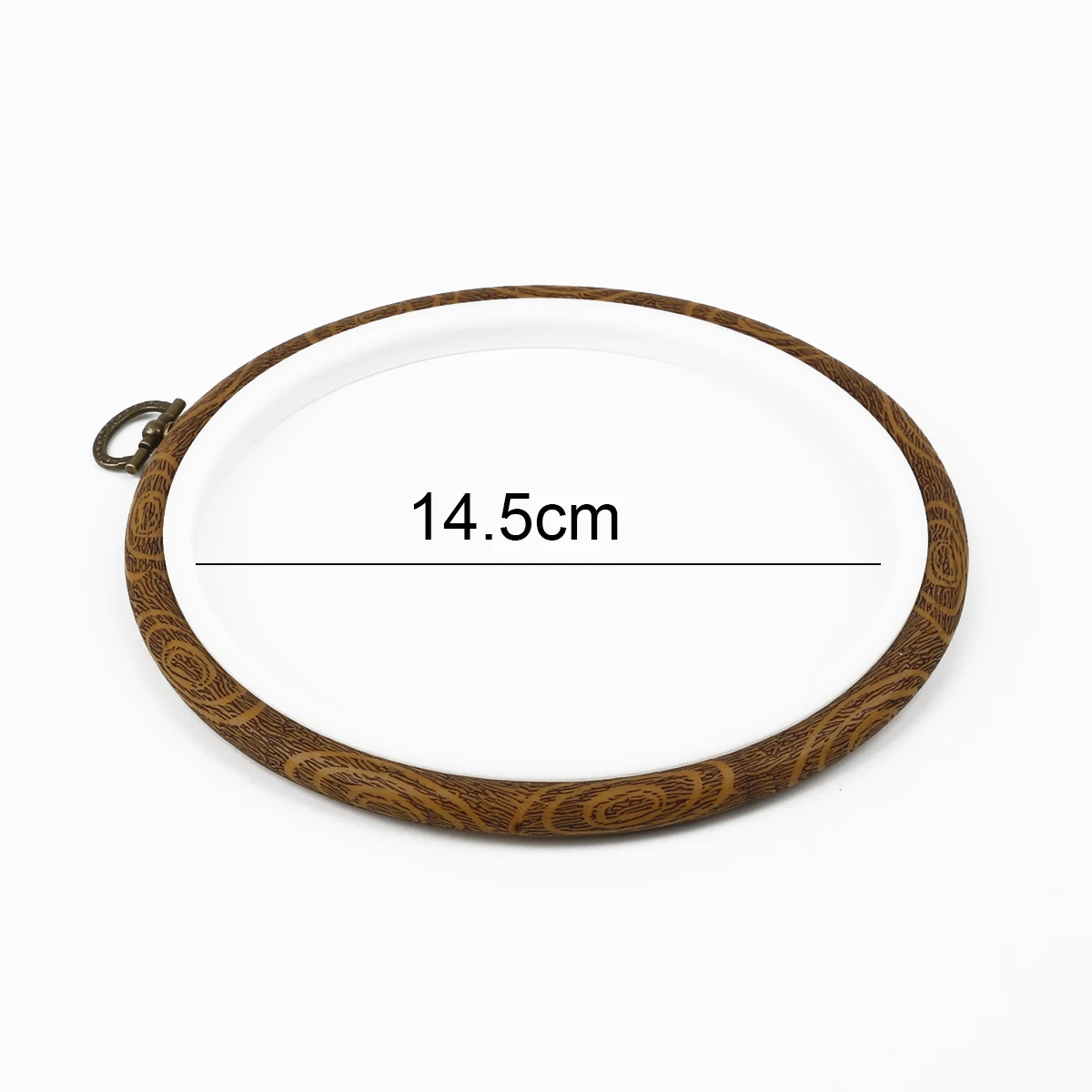 15.5cm Embroidery Hoop 6.1Inch Hoop Wooden Imitation Hoop Flexi Hoop for  Hand Embroidery Hoop Art Embroidery Display - AliExpress