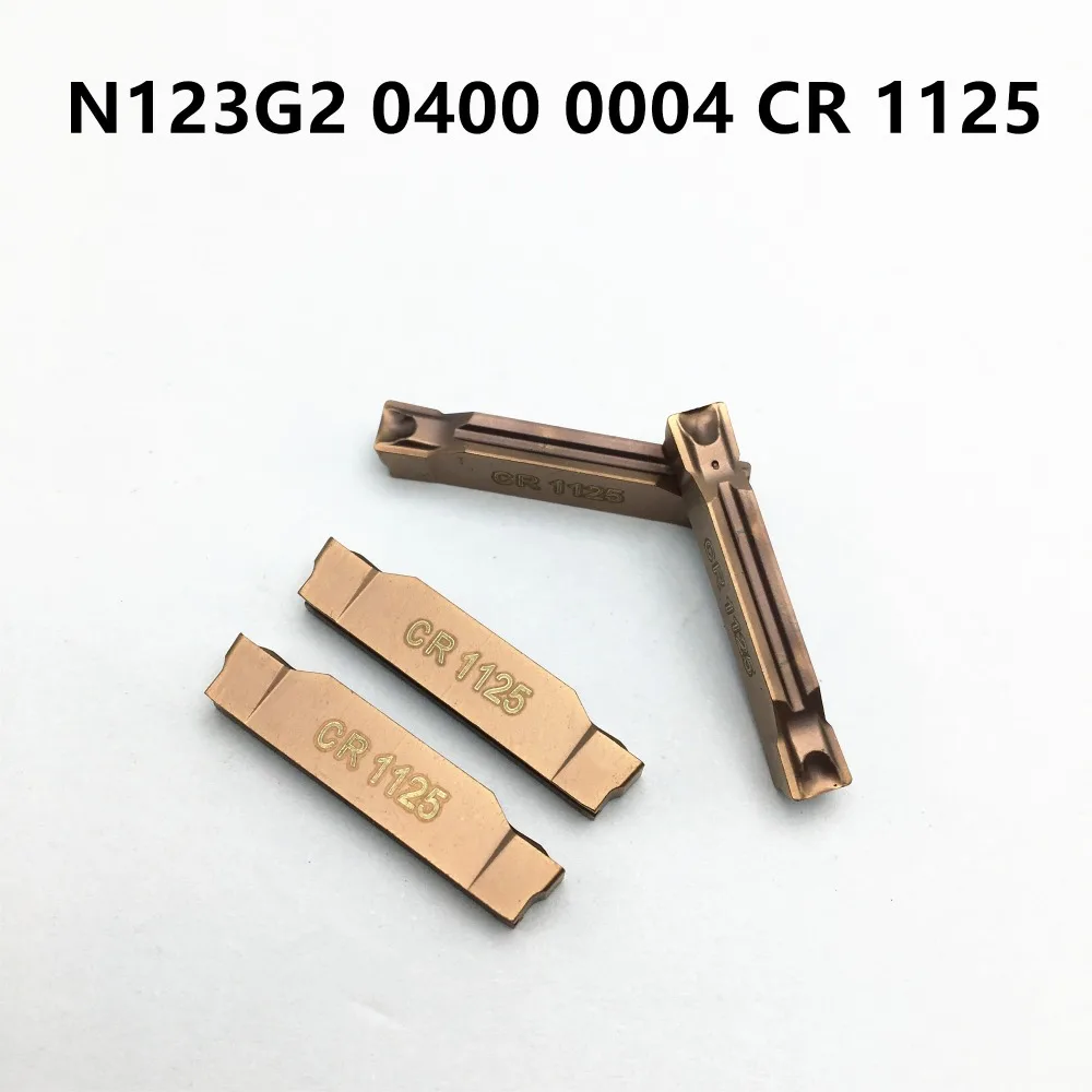 20pcs Carbide Insert N123G2 0400 0004 CR 1125 Milling Turning Tool CNC Cutting Tool Notch Cutting N123G2 0400 0004 CR1125
