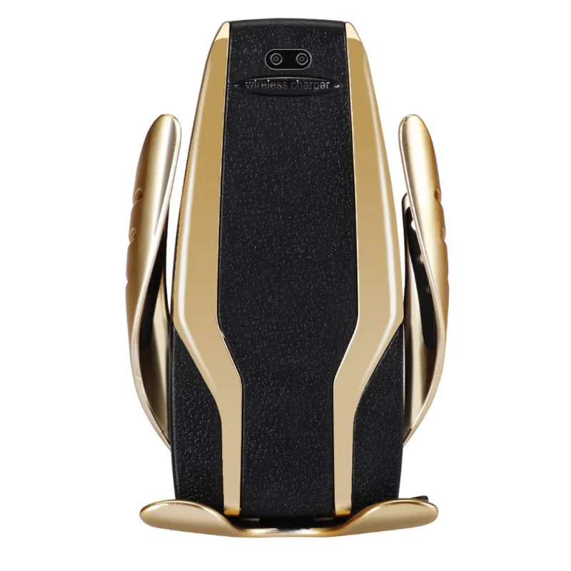 

Three Colors 10W Wireless Car Charger Mount Infrared Sensor Automatic Clamping QI Enabled Air Vent Holder