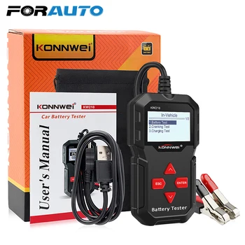 

Newest Upgrade Free 100 to 2000CCA Cranking Car Battery Tester Automatic Smart Auto Battery Analyzer KW210 12V Battery Tester