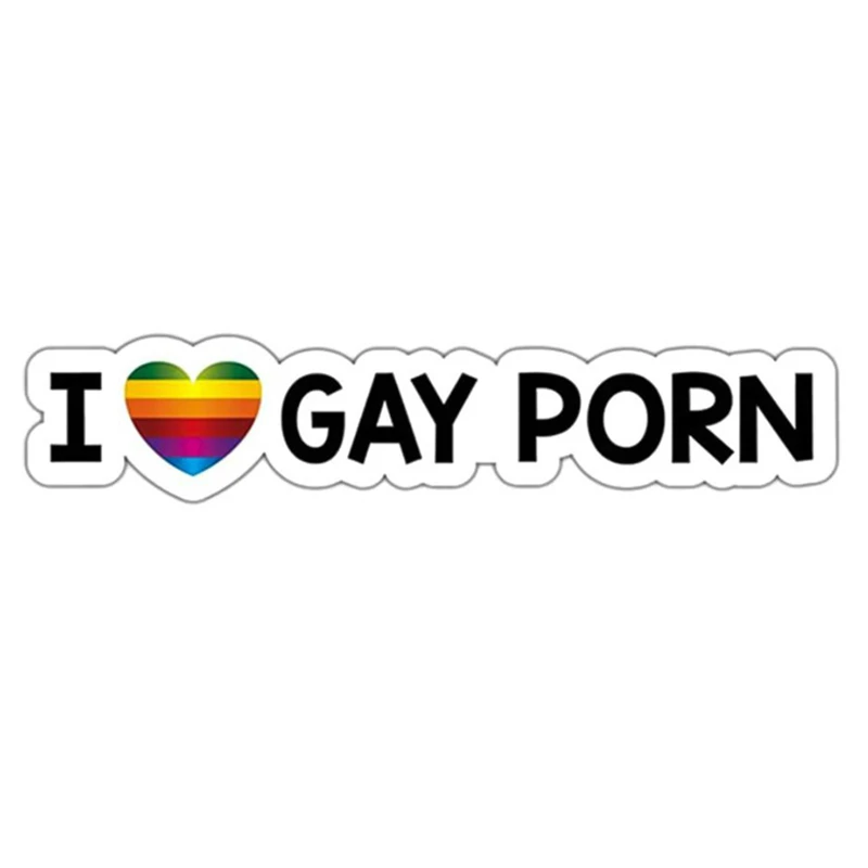 SZWL индивидуальный I Love геи порно радуга гордость ЛГБТ автомобиль наклейка