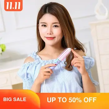 

Korean Mini Hair Curler 2 In 1 Ceramic Used On Both Dry Wet Hair Curler Straight Roll Dual Purpose Bangs Splint