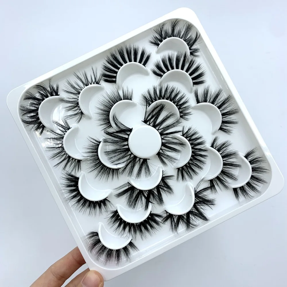 10pair eyelashes set palette  (4)