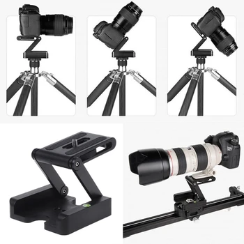 

Portable Z-Type Camera Folding Tripod Pan Tilt Ball Head Desktop Stand Holder
