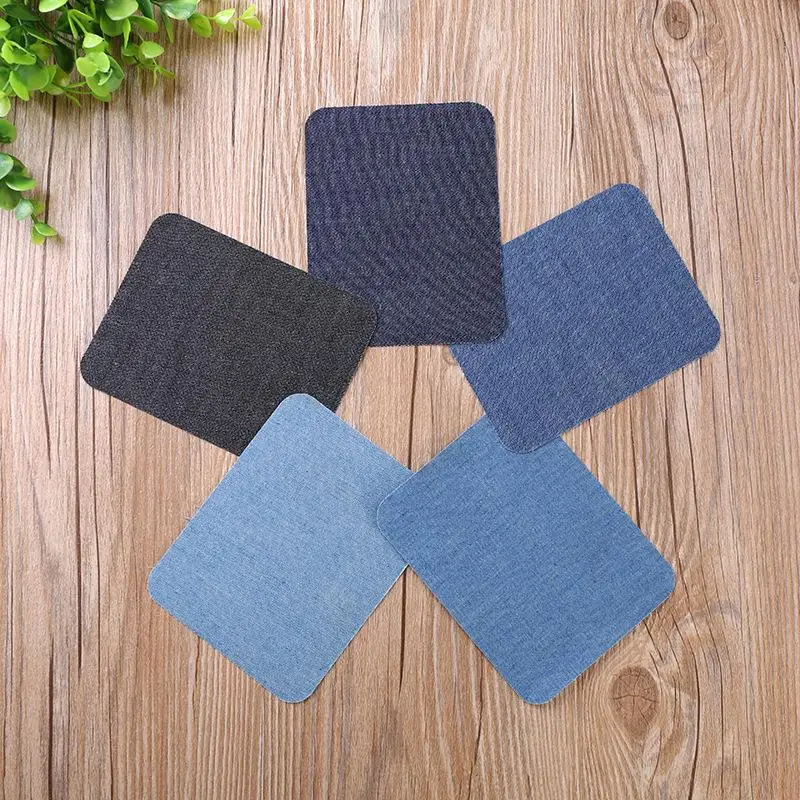 Denim Iron-On Patches for Clothing Repair and Embellishment