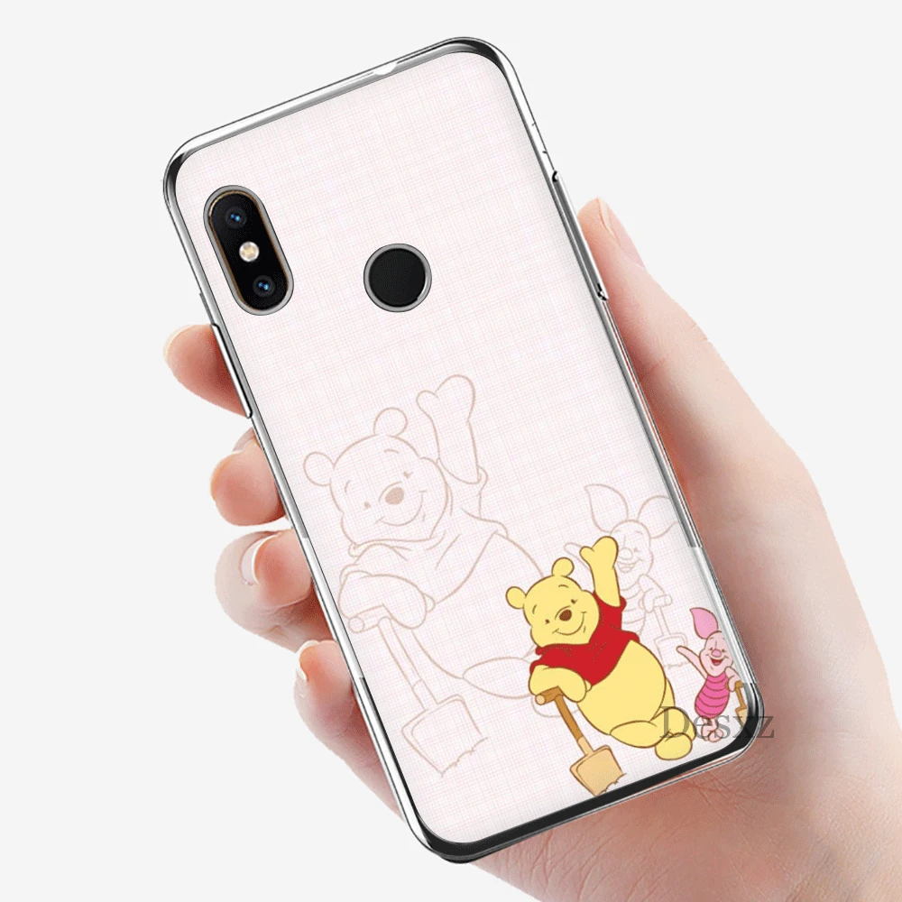Чехол для мобильного телефона для Xiaomi Redmi Note 4 4X3 5 6 7 Pro 5A жесткий чехол Защита милый мультфильм Винни Пух