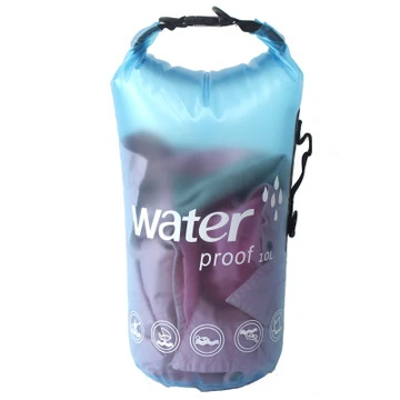 10L Light Blue 10L 20L Водонепроницаемый сухой мешок открытый хранения Рулон Топ рюкзак на одно плечо плавание Дрифт плот речной треккинговые сумки Сумка для воды - Цвет: 10L Light Blue