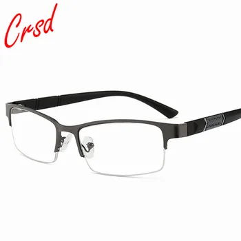 

CRSD 2020 Myopia Glasses Men Women High Quality Half-frame Diopter Glasses Business Male Presbyopic Eyeglasses Reading Glasses