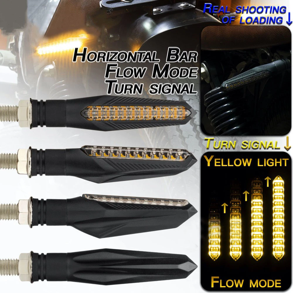 Auto Parts & Accessories Universal LED Turn Signals Motorcycle Arrow