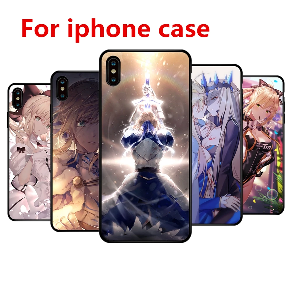 Fate Grand Order Saber Artoria Pendragon мягкий чехол для телефона Iphone X XR XS MAX 6 7 8 Plus | Дом и сад