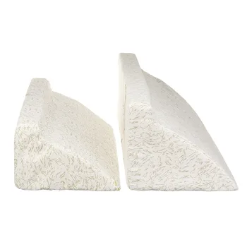 

Bamboo Leaf Triangle Bedding Wedge Pillow Cotton Sponge Cushion Multifunctional Neck Back Body Support Cushion Pad Home Hospital