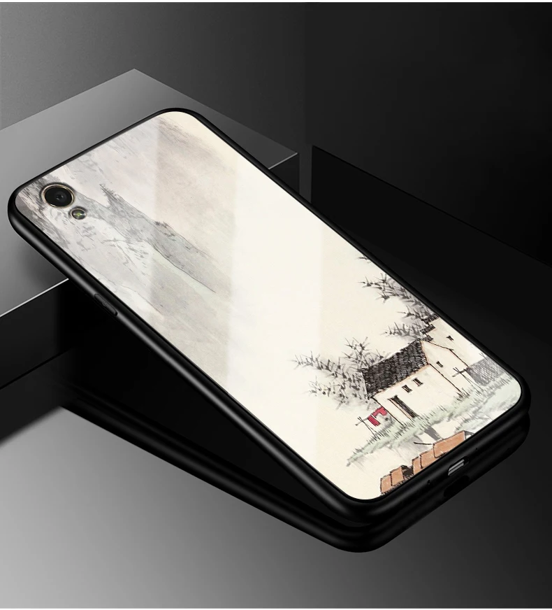 15 Для OPPO A37 чехол PC пластик+ стекло чехол для телефона черный ТПУ бампер чехол для OPPO A37 A 37 A37M A37F OPPOA37 полная защитная крышка - Цвет: 15