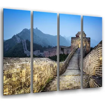

Landscape Chinese Wall Sunset, photo print on wood, modern picture decorative 26441