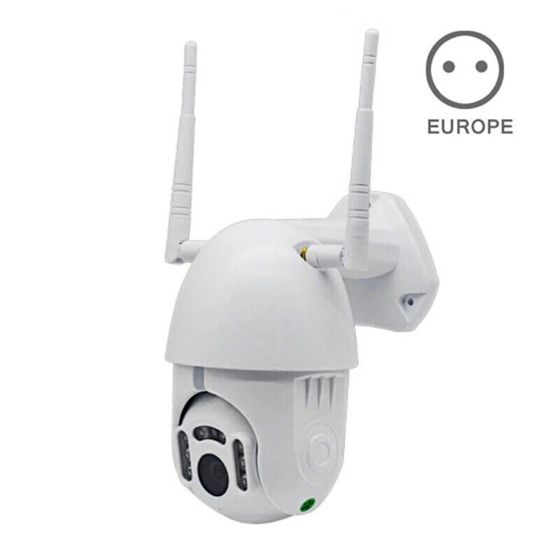 eu 1080P Водонепроницаемая наружная WiFi PTZ Pan Tilt безопасности IR IP камера HD ночного видения QP2 - Цвет: eu