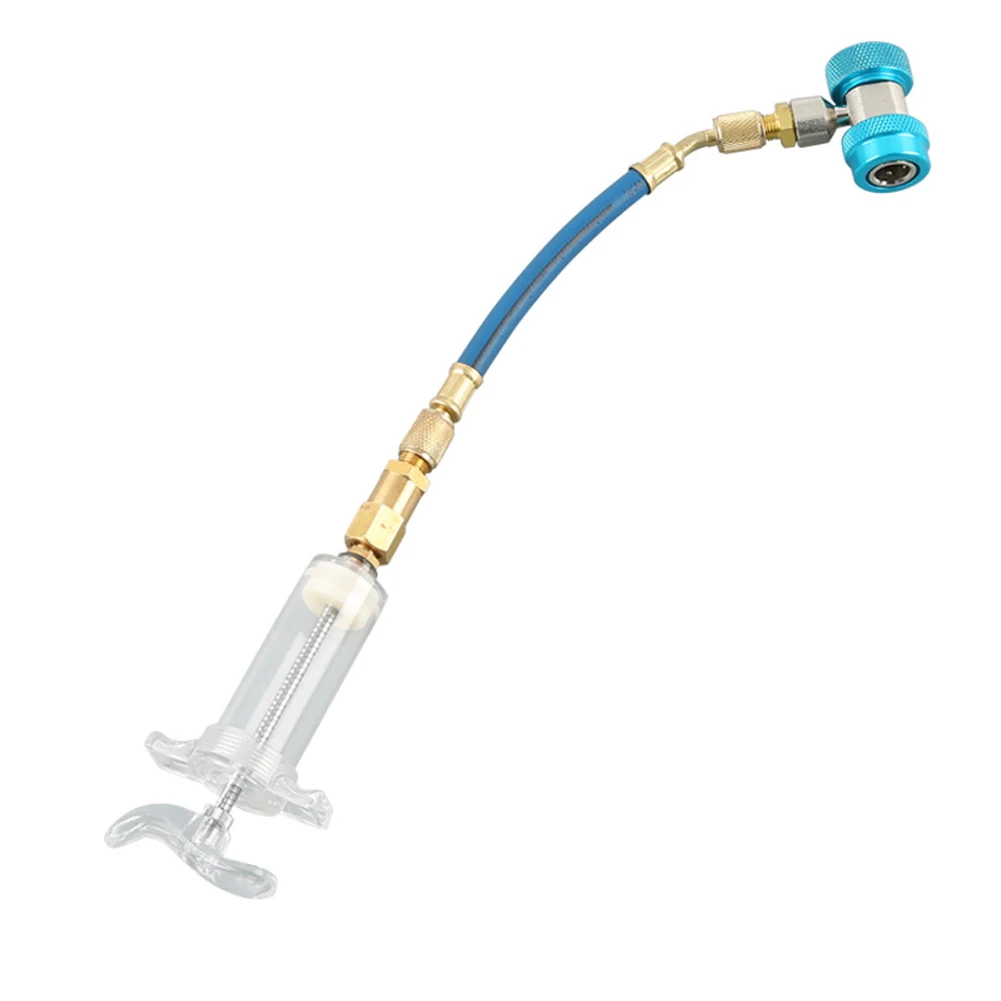 Dye Oil Injector Low Pressure R134A Filler Tube Repair Tool Liquid Air