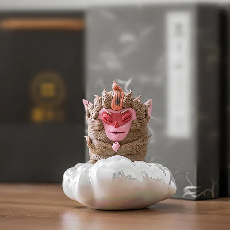 

Керамическая курильница Sun Wukong Monkey, мини-курильница из сандалового дерева, домашний декор