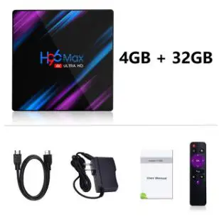4G 32G H96 MAX RK3318 9.0 Android TV Box 4GB RAM 64GB 32GB H.265 4K 2.4/5G WiFi Google Play Netflix YouTube Smart TV Box - Цвет: 4G 32G