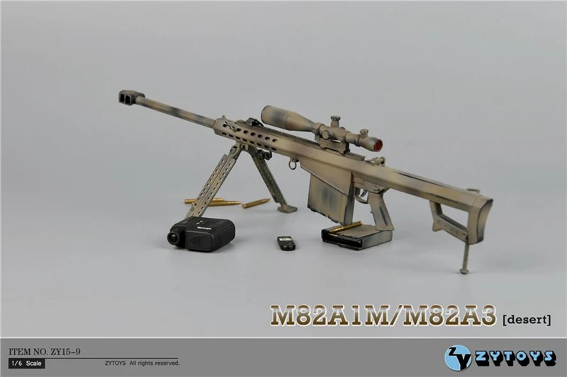 1:6 весы Barrett M82A1 Специальное применение винтовка пистолет оружие пластмассовые