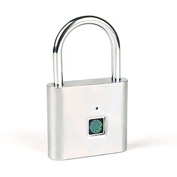 

Portable Waterproof Smart Fingerprint Padlock Thumbprint Door Padlocks Anti-Theft Keyless USB Rechargeable Door Cabinet Lock
