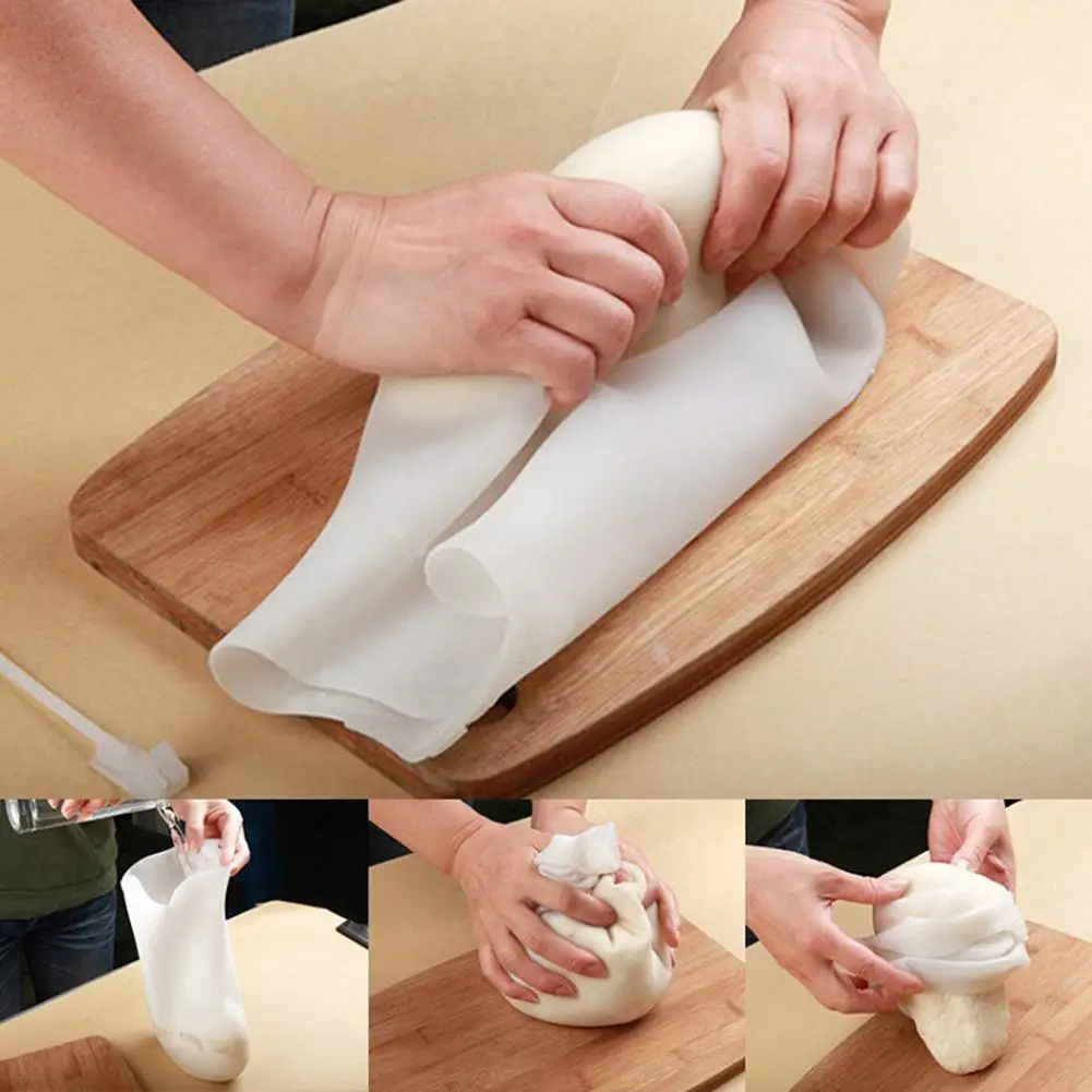 

Cooking Pastry Soft Silicone Kneading Dough Flour-mixing Bag Kitchen Baking Tool