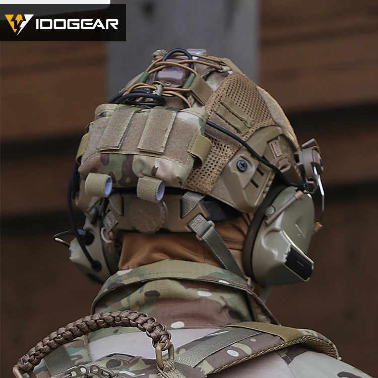 Тактический чехол IDOGEAR MK2 для шлема охотничьего камуфляжного боевого военного