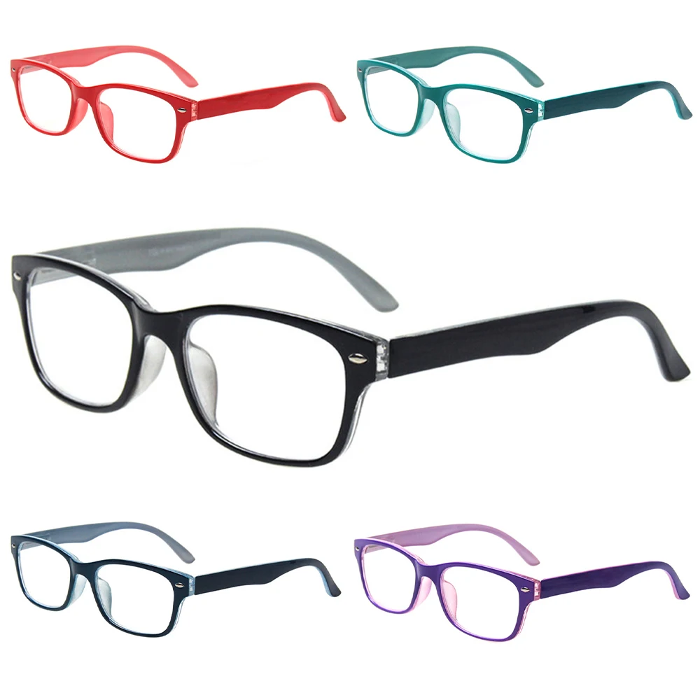 Купить Boncamor Spring Hinge Reading Glasses Men and Women Rectangular Frame HD Reader Prescription Diopter Eyeglasses 0~600  Аксессуары для | Женские очки для чтения (1005003463131867)
