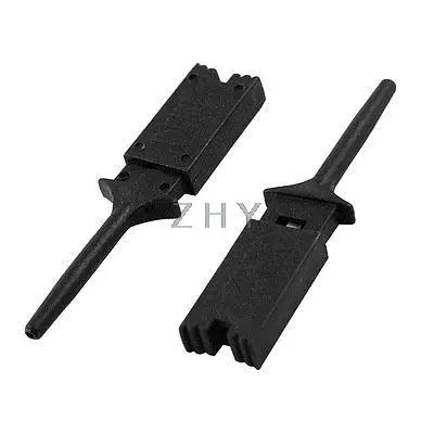 

10 Pieces Plastic Multimeter Test Hook Clip Grabber Green 1.9" for PCB SMD IC