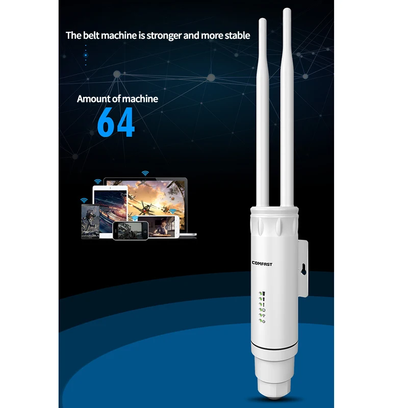 Comfast CF-EW74 1200 Мбит/с Двухдиапазонная 5,8G Высокая мощность наружная точка доступа всенаправленная точка доступа Wifi базовая станция антенна AP