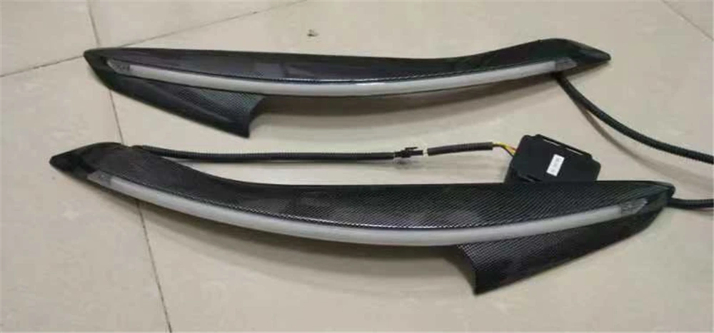 CSCSNL 2 шт. для Ford Focus 3 MK3 2012 2013 автомобильный головной светильник для украшения бровей поворотник DRL Светодиодный дневной ходовой светильник