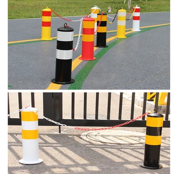 

Thickened steel pipe warning column safety protection column roadblock fixed road isolation column roadside parking lot fenceThi
