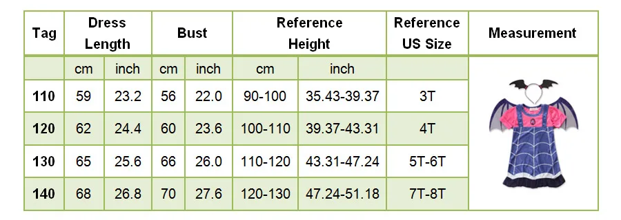 Vampirina Maleficent Costume Girl Dress Kids Halloween Clothes and Mask Accessories Children Birthday Carnival Party Clothing
