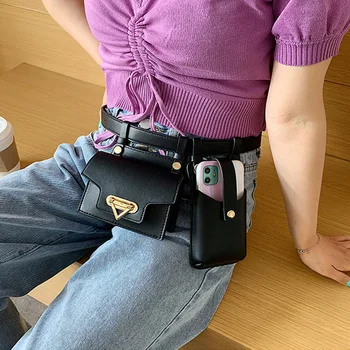 

Quality Women Waist Bag Female Luxury Designer Belt Bag Fashion Waterproof Leather Flap Fanny Pack Shoulder Crossbody Chest Bags
