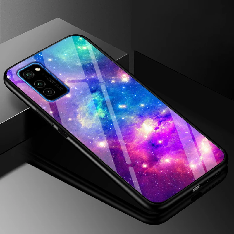 Чехол из поликарбоната для huawei Honor View 30 Pro, пластиковый стеклянный чехол для телефона, черный бампер из ТПУ для huawei Honor View 30 Honor V30 Pro, чехол - Цвет: 14