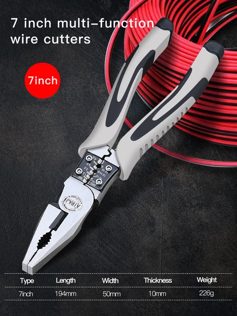 AIRAJ Multifunctional Universal Diagonal Pliers Needle Nose Pliers Hardware Tools Universal Wire Cutters Electrician Wire Pliers D