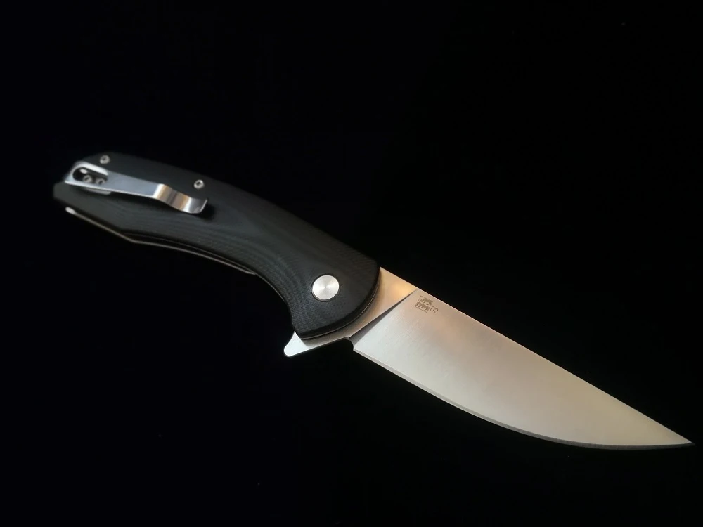JohnnyJamic, дизайн, модель 3, тактический складной нож D2, лезвие с плоским краем, G10, ручка для кемпинга, выживания, карманный нож, EDC, ручной инструмент