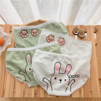 

2020new real shooting does not reduce the price ~ 4 pieces ~ summer new cute cartoon girl series waist briefs panties
