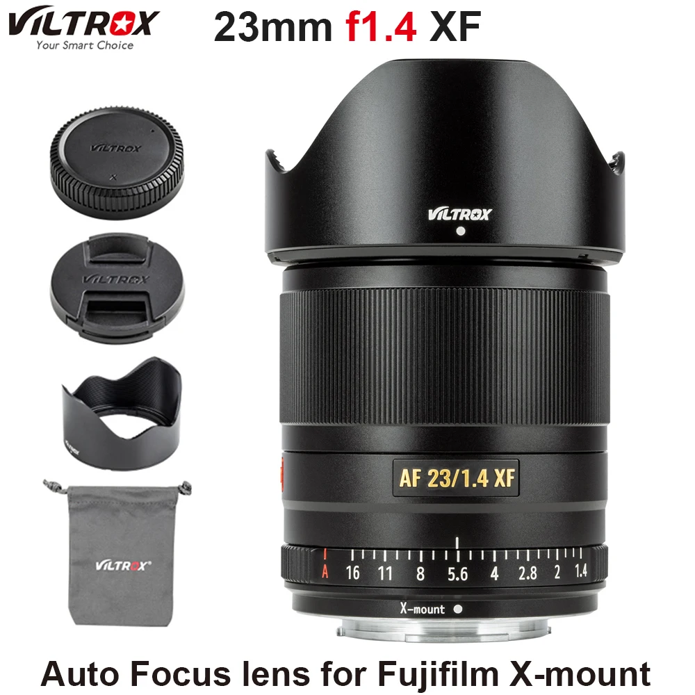 Объектив VILTROX 23 мм f1.4 XF с автофокусом компактный объектив большой диафрагмой для
