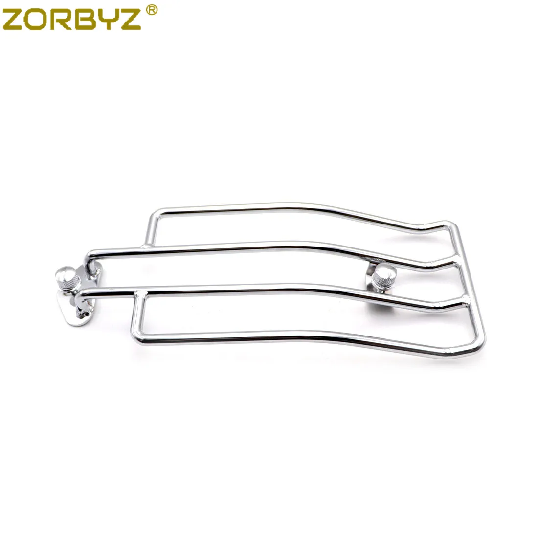 ZORBYZ Motorcycle Chrome Rear Solo Seat Luggage Rack Carrier With Seat Bolt For Harley Sportster XL 883 1200 1985-2003
